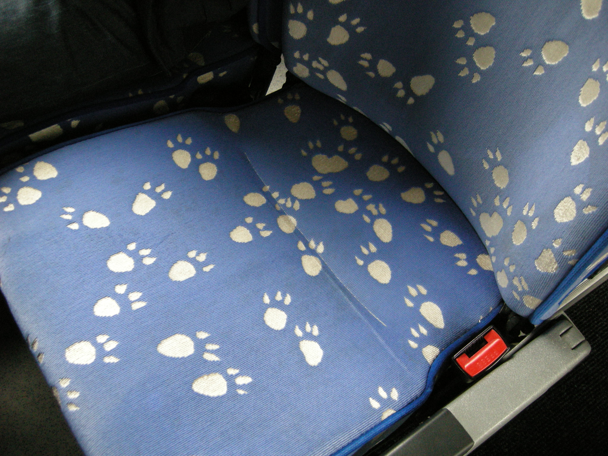 バスのシートのデザイン